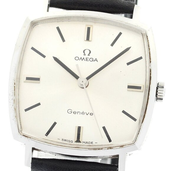 OMEGA Geneve 131 022 Square cal.601 Silver Dial Hand Winding Men's Watch - Picture 9 of 13